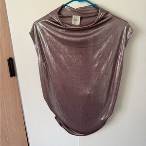 Maeve Metallic Mauve Blouse
